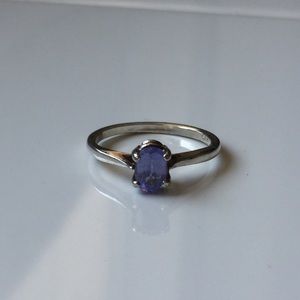 Sterling silver and amethyst ring